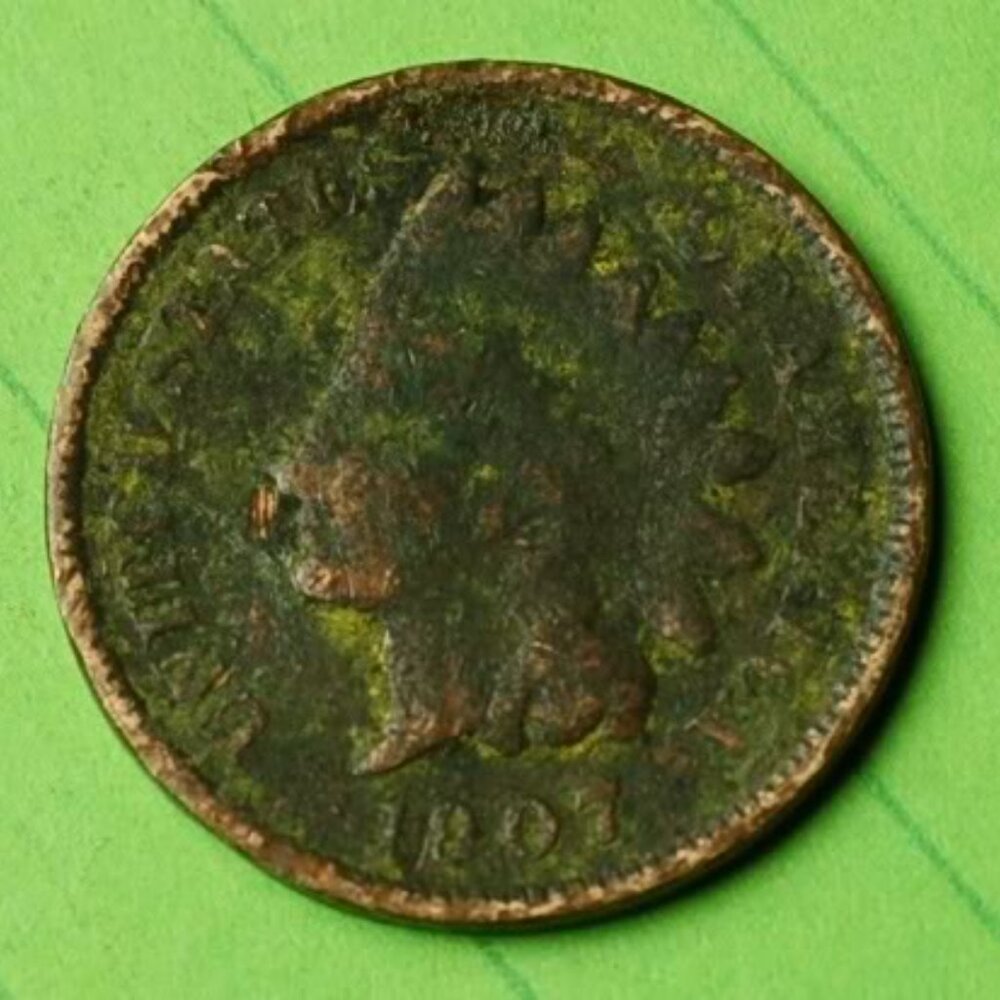 🌵🌟🌵1907 Indian Head Cent Penny 1c Lot X153🌵🌟🌵